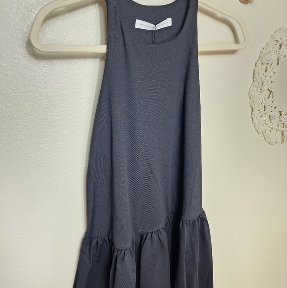 Susana Monaco Racer A-Line Gathered Dress In Black Women's Size Small NWT - Picture 3 of 11